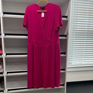 Lane Bryant Pink Wrap Dress 18/20